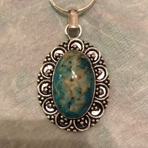 Dendritic Opal Pendant Necklace